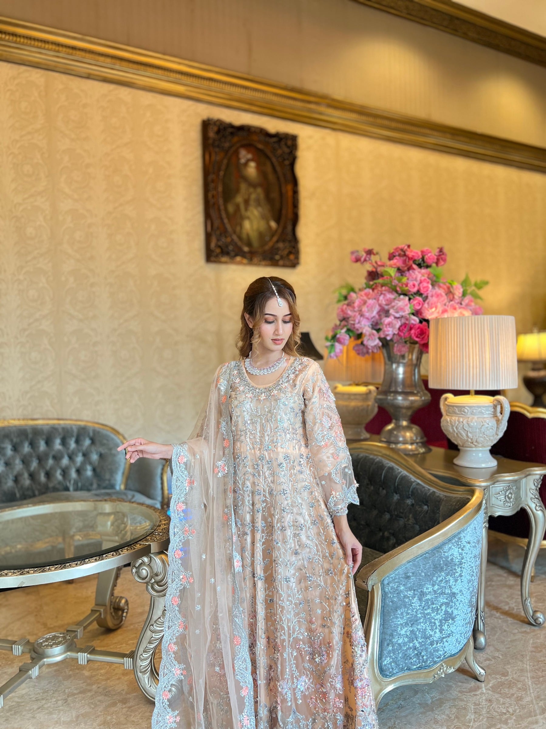 Blush Pink Dress JS-005, Blush Pink, size M